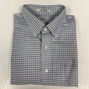 LL‎ Bean Wrinkle Free Traditional Fit Plaid Button Down Shirt 17 1/2-34